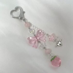 Pink Bow Charm